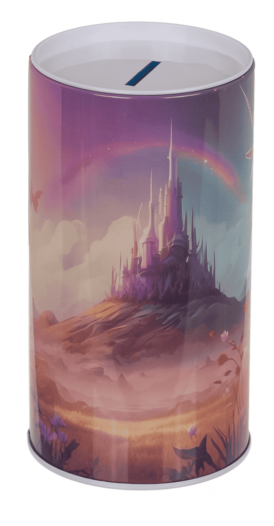 Argent bank avec son – licorne en métal – vue 3
