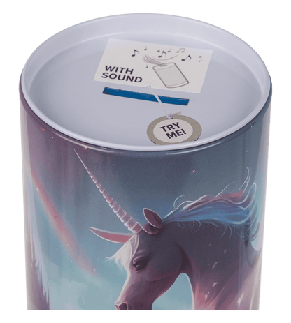 Argent bank avec son – licorne en métal – vue 9