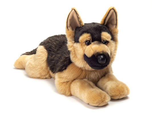 Großer Plüsch-Deutscher Schäferhund, liegend