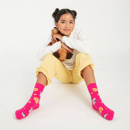 Kindersocken Mäuse und Käse