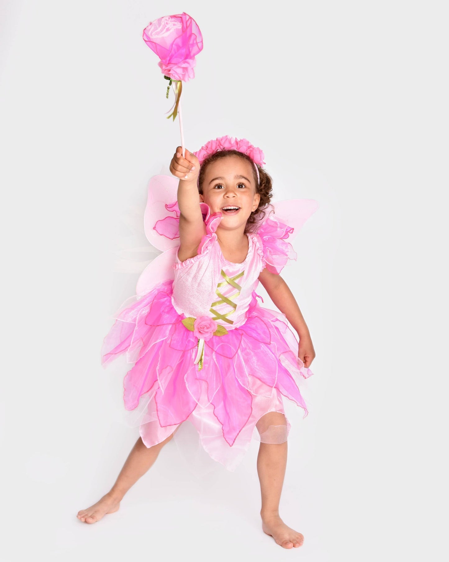 Fairy dress with wings+tiara+wand 122-128 cm 6-8 years