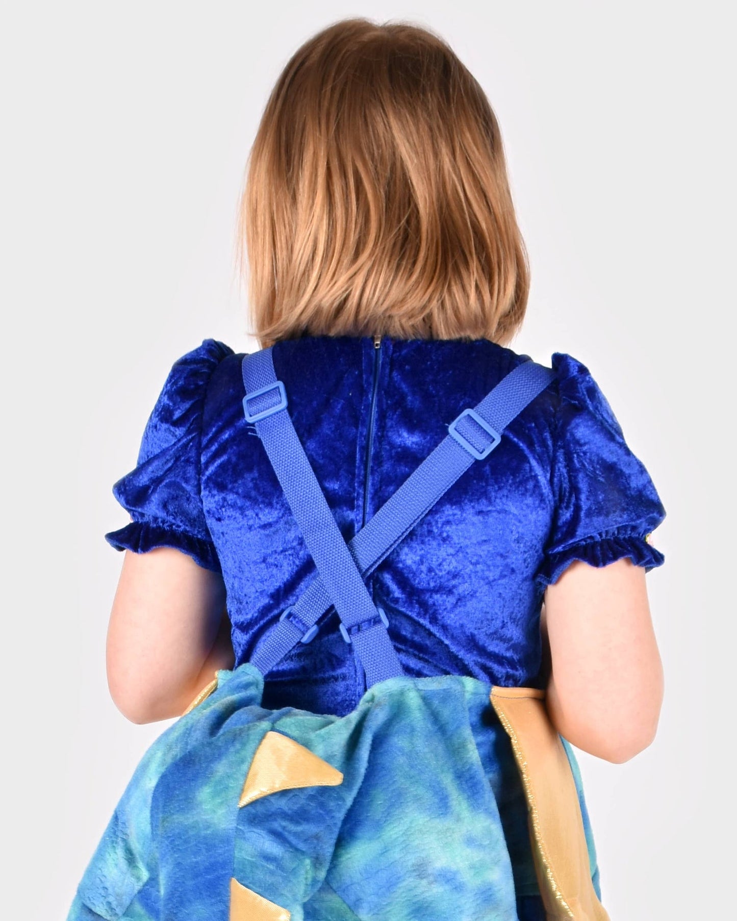 Costume dragon bleu taille unique 120x60 cm