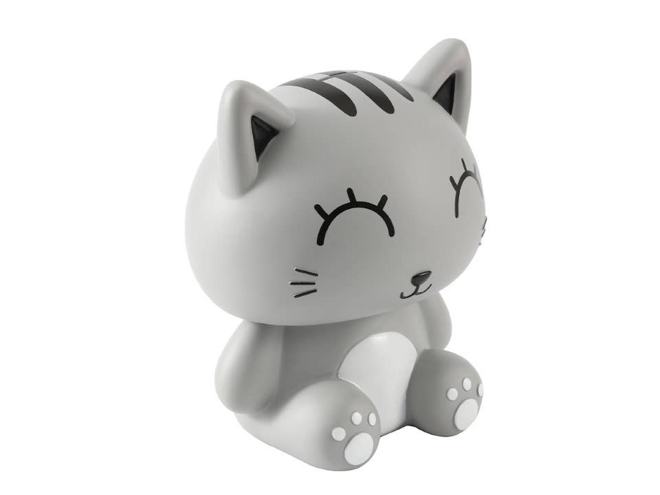 Giant Grey Cat Piggy Bank