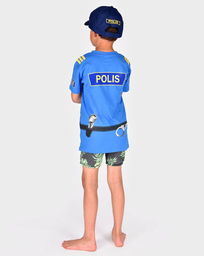 T-Shirt Polizei aus Bio-Baumwolle 98-104 cm 2-4 Jahre