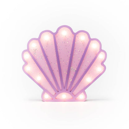 Mermaid &amp; Shell Wooden Light-Up Figurines