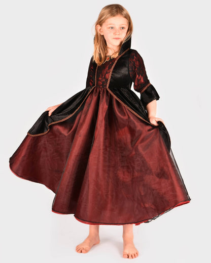 Vampir-Königin-Kleid Deluxe 110-116 cm 4-6 Jahre