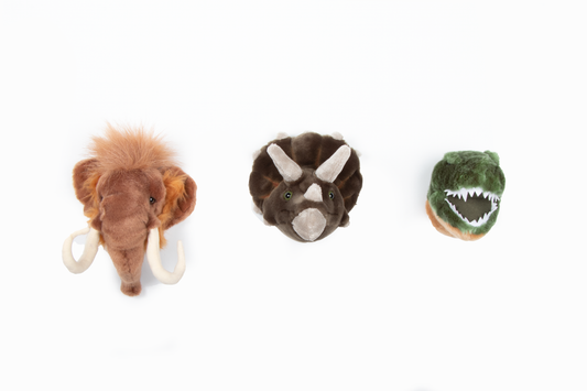 Mini-têtes décoratives : coffret Préhistorique - Wild & Soft