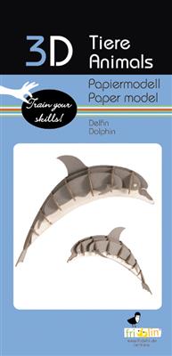 3D Papiermodell - Delphin