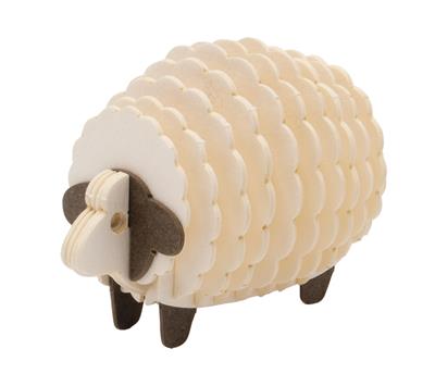 3D Paper Model: MOUTON 6x4,2x4cm, en sachet 10,5x21x0,5cm, 6+