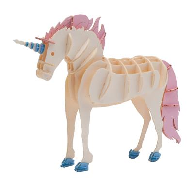 3D Paper Model: LICORNE 12x9,5x3,5cm, en sachet 10,5×21×0,5cm