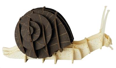 3D Paper Model: ESCARGOT 9x4x4cm, en sachet 10,5x21x0,5cm