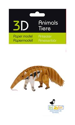 3D Papiermodell - Ameisenbär