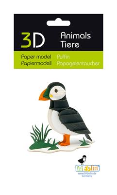 3D Papiermodell - Papageientaucher