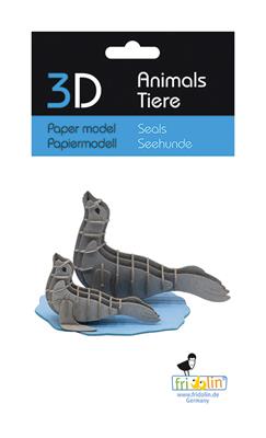 3D Papiermodell - Robben