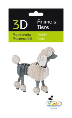 3D Paper Model - Poodle