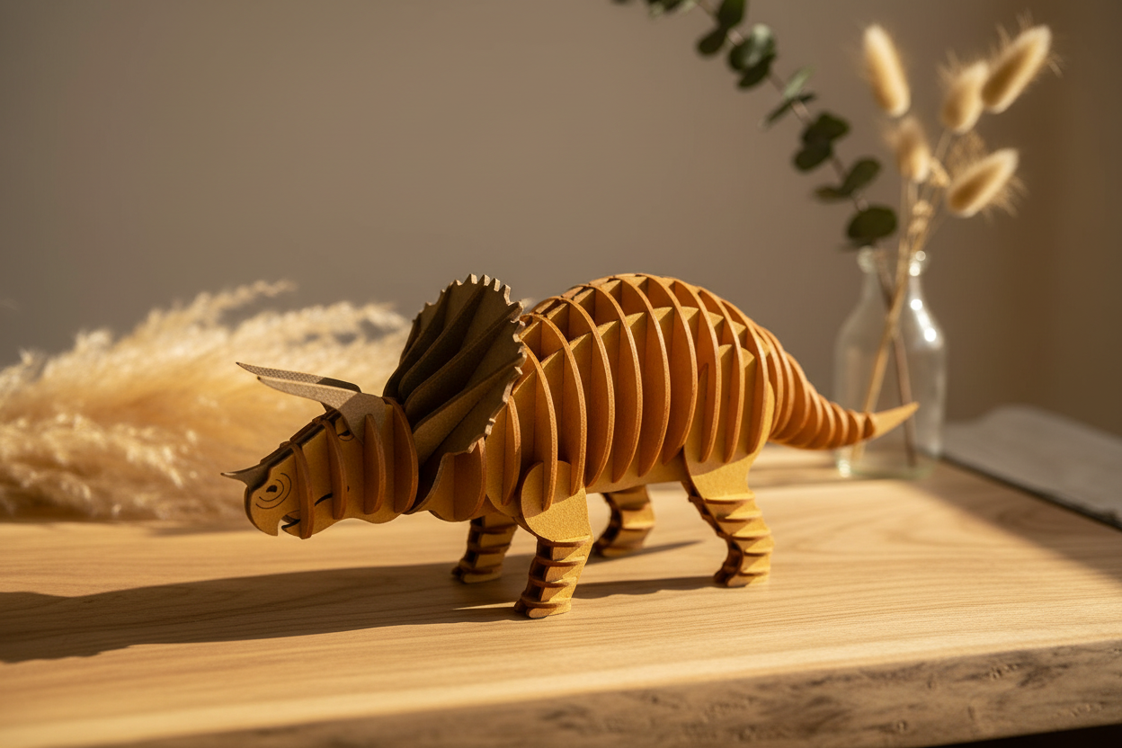 3D Papiermodell - Triceratops