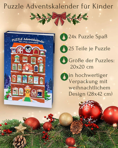 24-tägiger Puzzle-Adventskalender