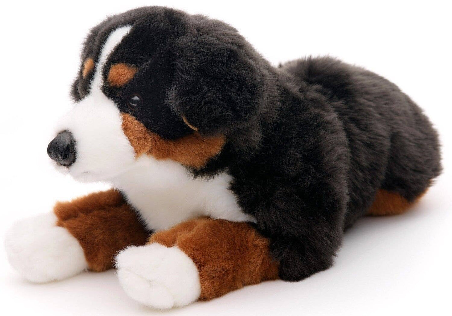 Peluche Bouvier bernois, couché