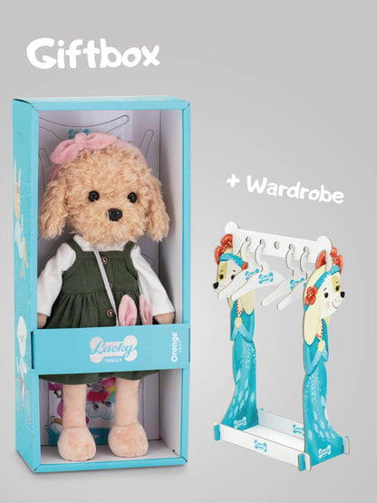 Fendi Lucky Dog Puppe: Reise nach Paris - 38 cm