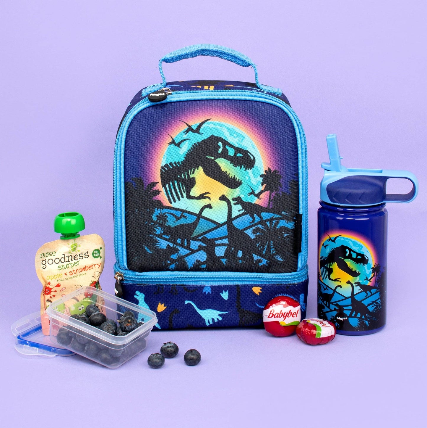 Sac repas à deux compartiments – dinosaure Moon