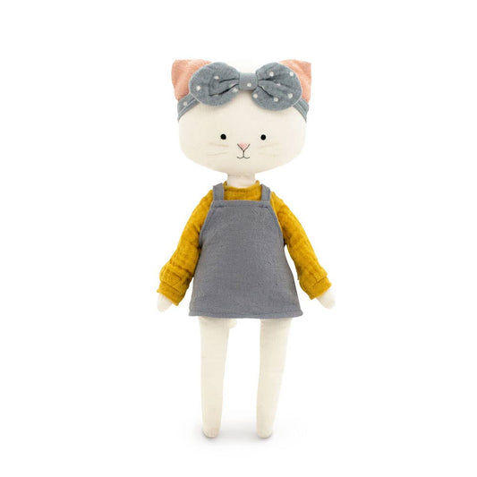 Plüschtier aus Baumwolle, Cotti Motti, Christy die Katze (30 cm) -0+