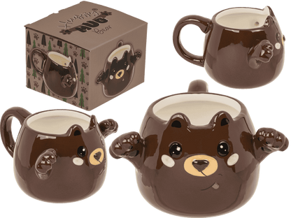 Mug – Huggy mug, ours, dolomite, 15 x 10 cm