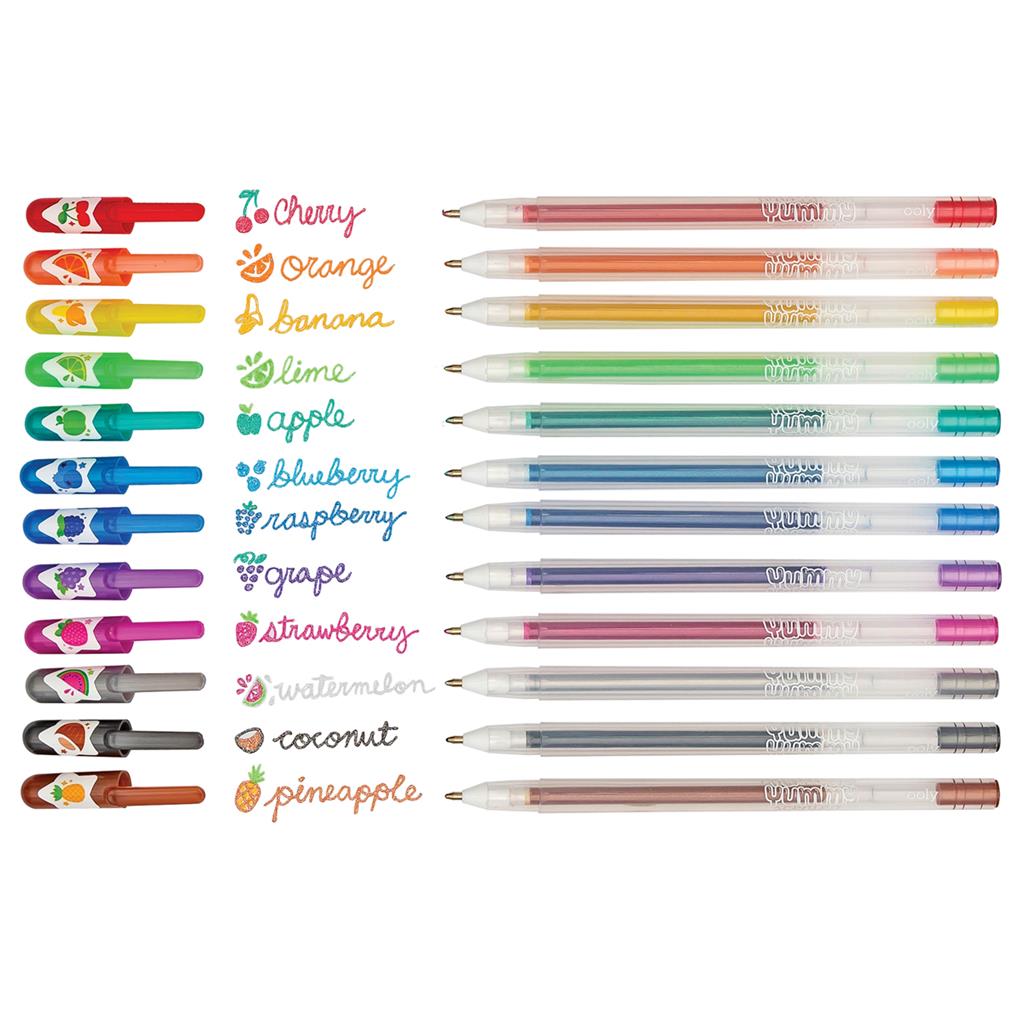 Set of 12 Glitter and Scented Gel Pens