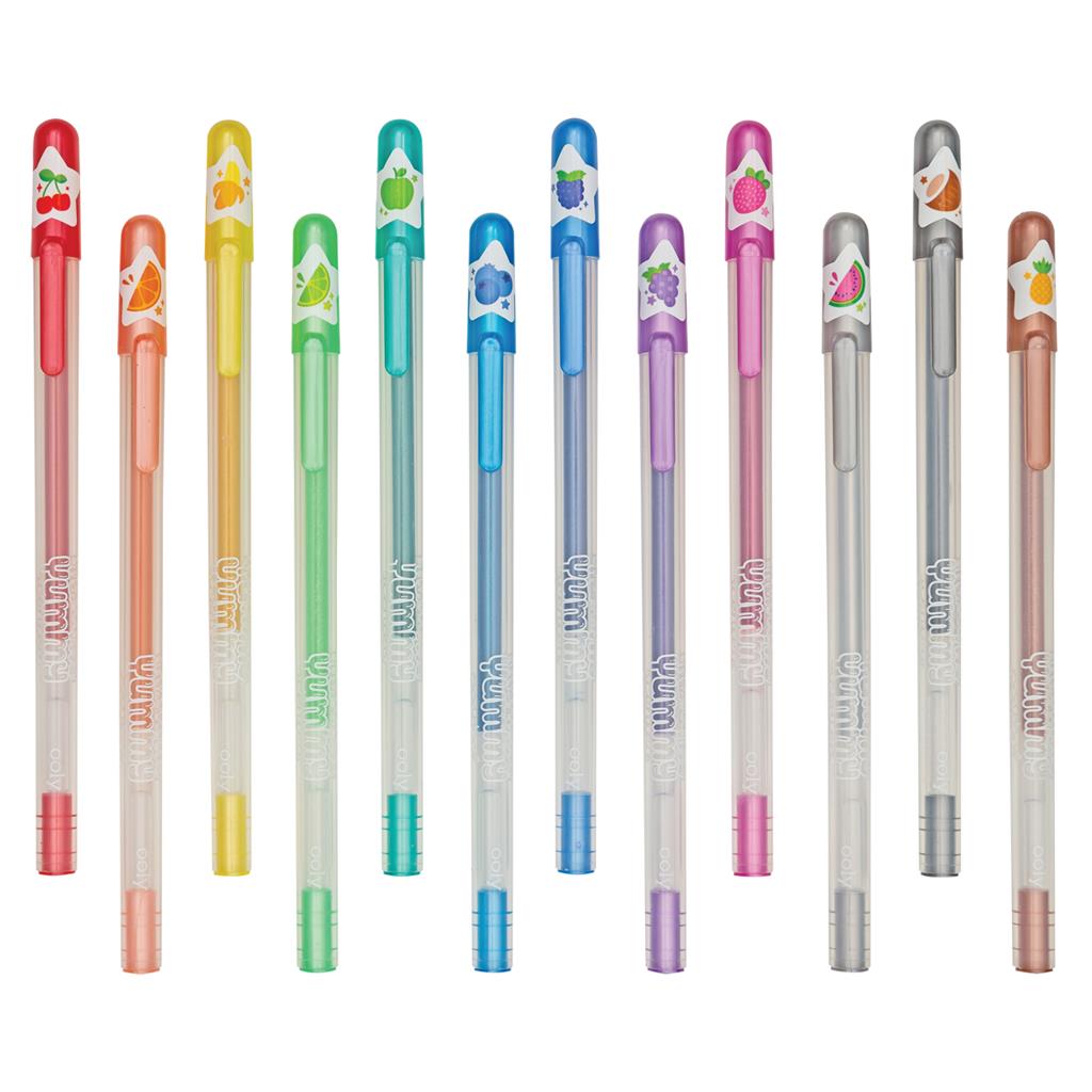 Set of 12 Glitter and Scented Gel Pens