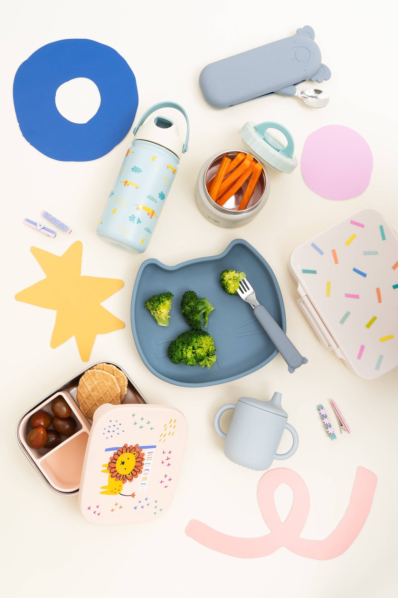 Fruity Stainless Steel Lunch Box with Compartments for Children