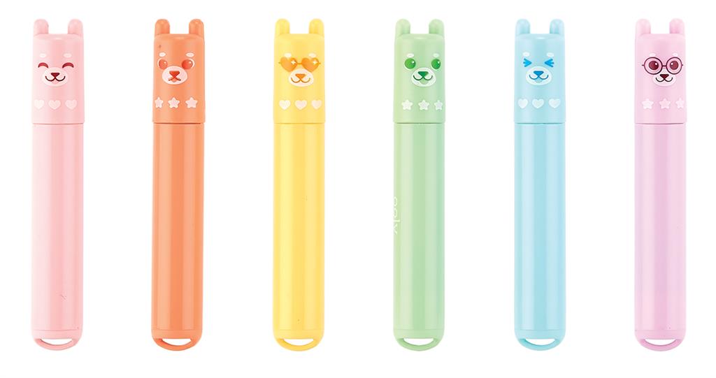 Set mit 6 Mini-Dufttextmarkern