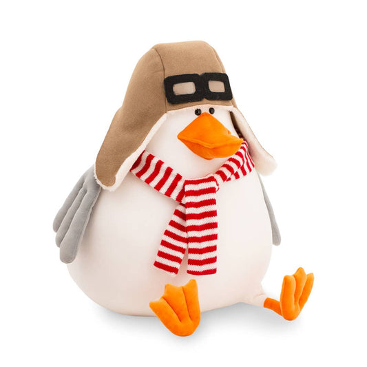 Plush goose with pilot's cap - 50 cm - from birth