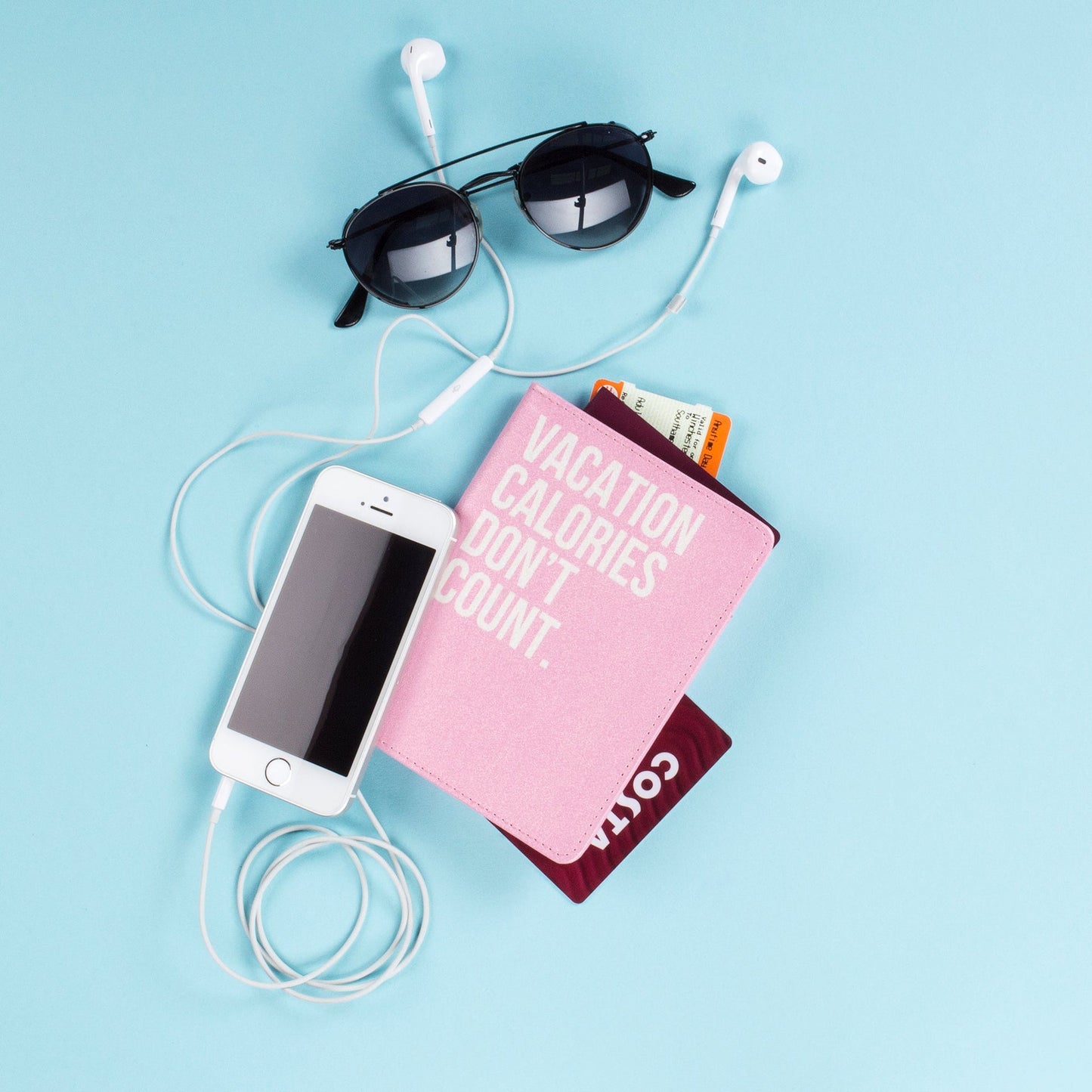 Étui pour passeport – Vacation Calories