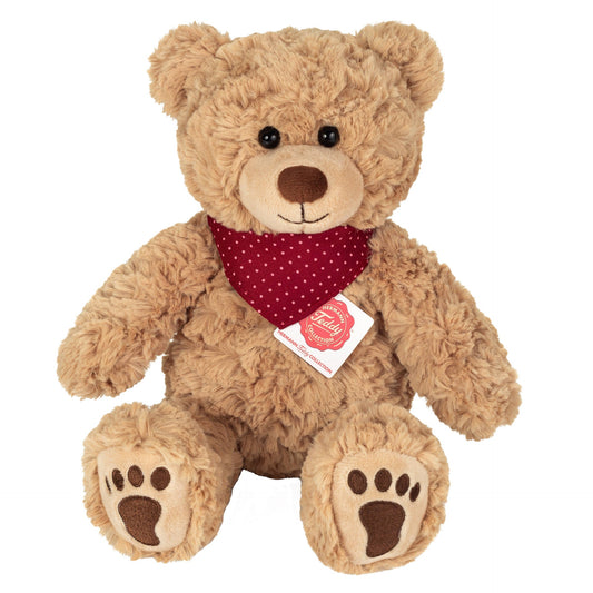 Verfrorener Teddybär mit Schal