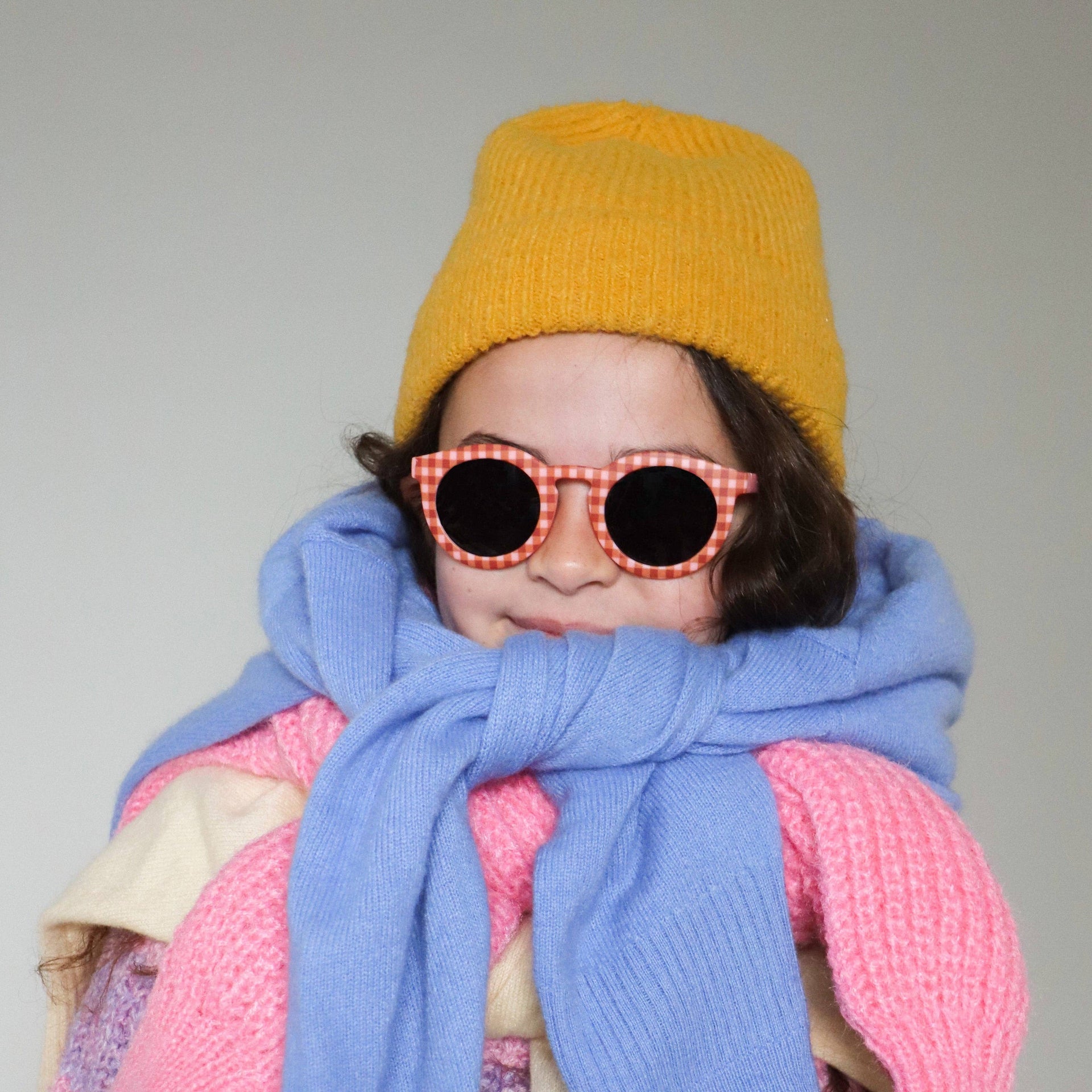 Lunettes de soleil Enfant Hop'Pop – CAT 3 – Vichy Rose