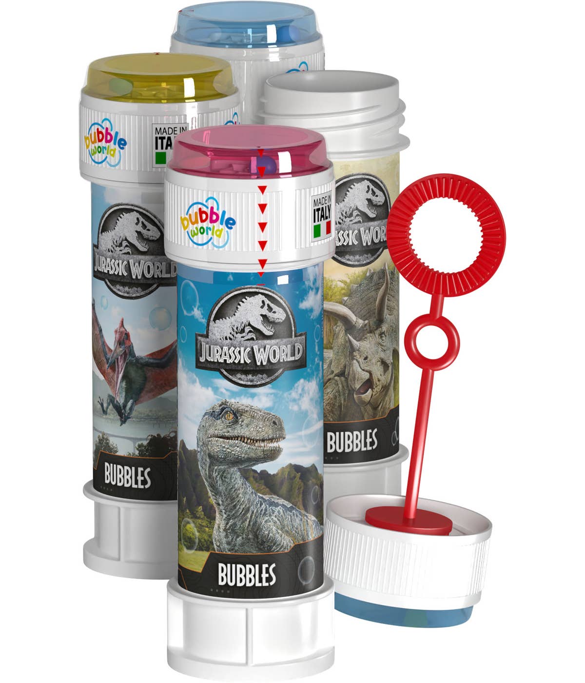Coffret bulles de savon Jurassic World – Présentoir 36 flacons 60 ml Bubble World