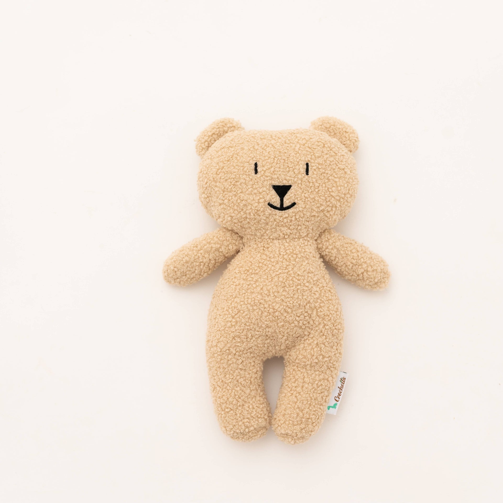 Ours en peluche marron clair crochet fait main cadeau de naissance pour bébé