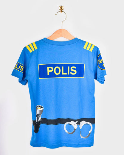T-Shirt Polizei aus Bio-Baumwolle 98-104 cm 2-4 Jahre