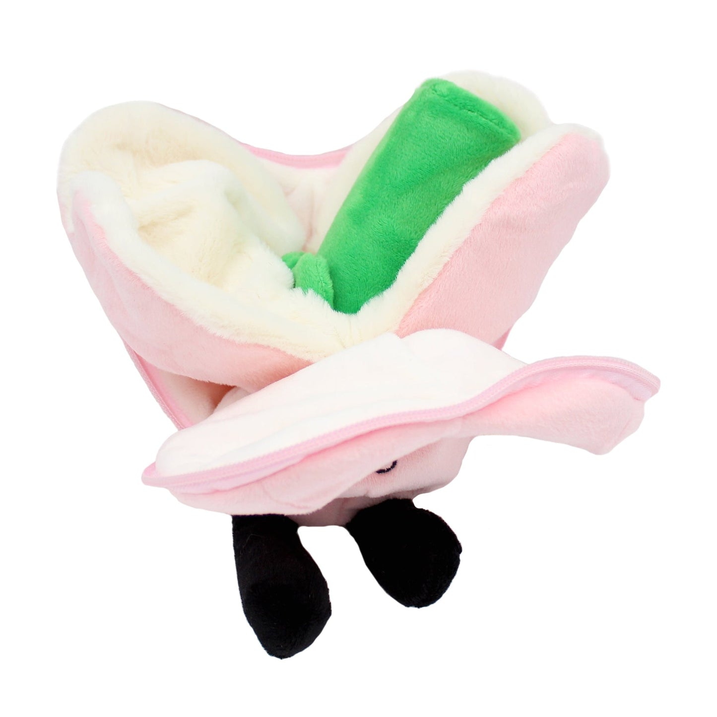 Peluche réversible Cœur/Fleur blanc-rose – Flipetz – vue 5