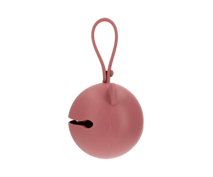Schnullerhalter aus Silikon, rosa Bär Dust