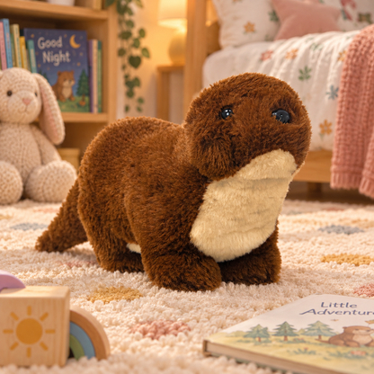 Loutre de rivière en peluche réaliste - Collection All About Nature