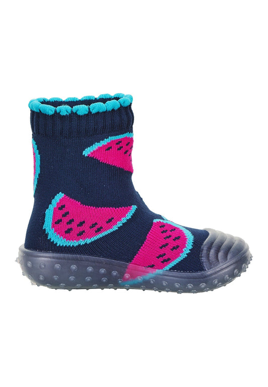 Chaussettes aventure Pastèques - bleu marine – vue 2