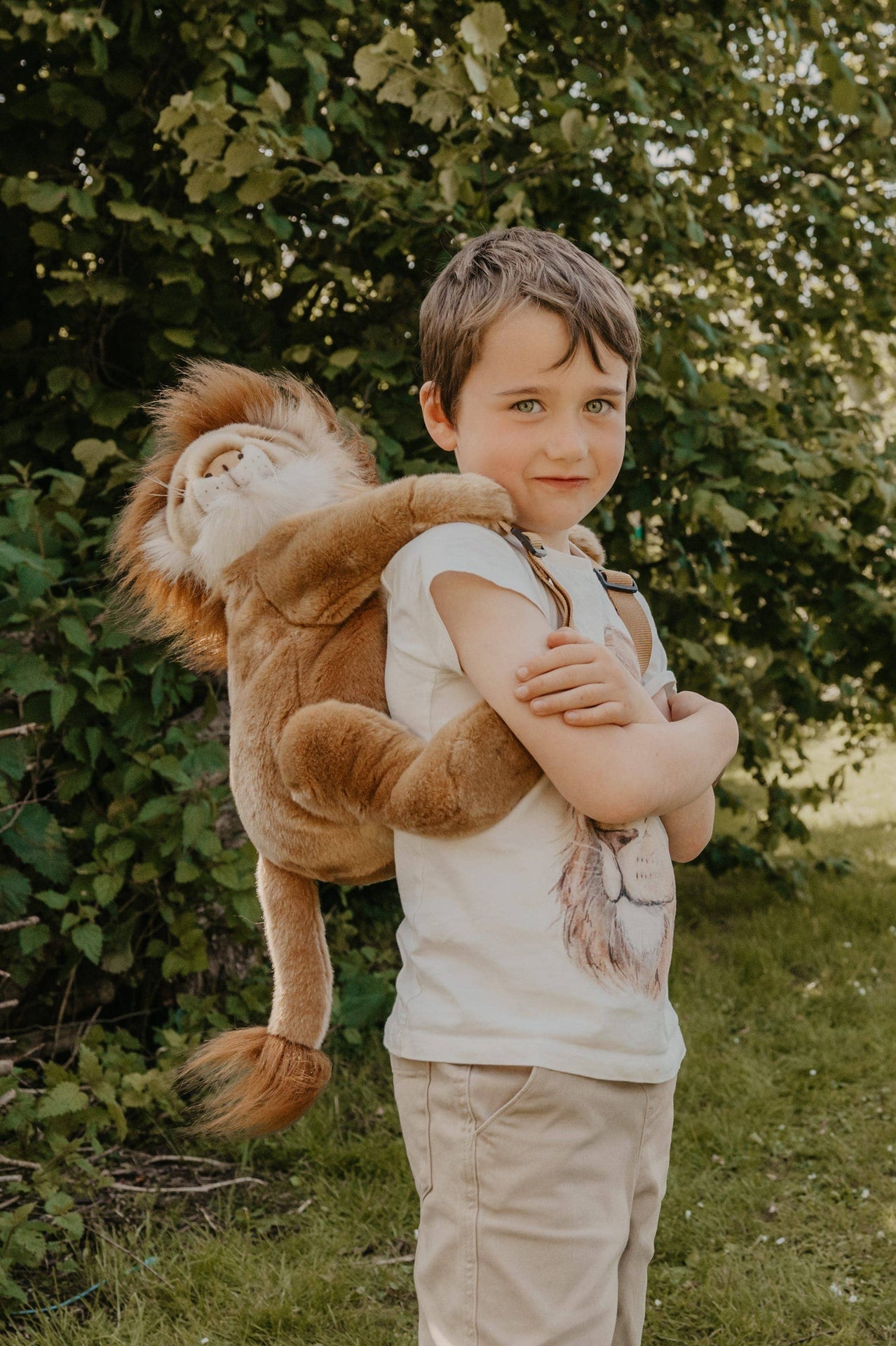 Kinder-Plüschrucksack Löwe