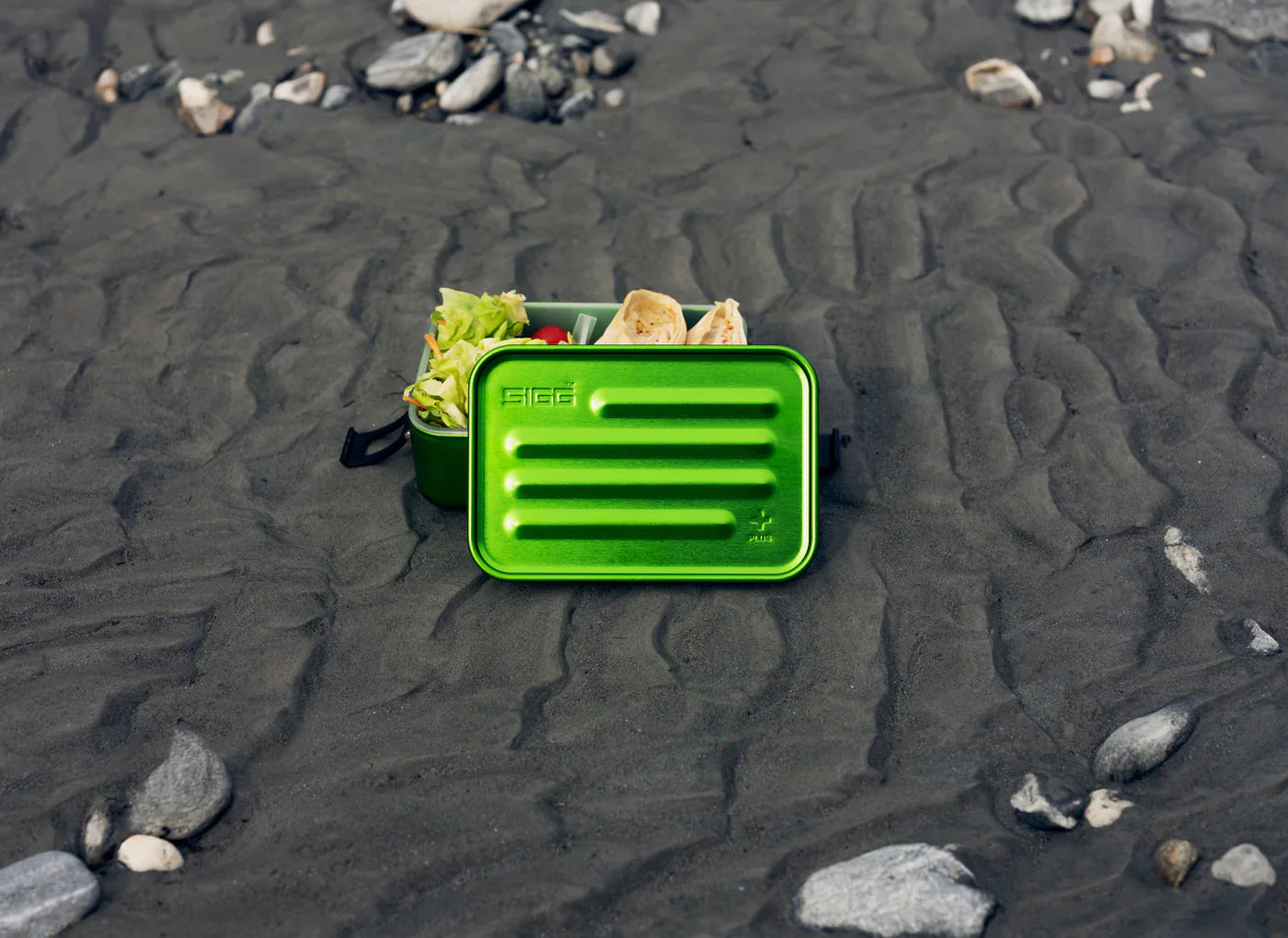 Lunchbox Metall Essensbox Grün
