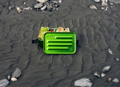 Lunchbox Metall Essensbox Grün
