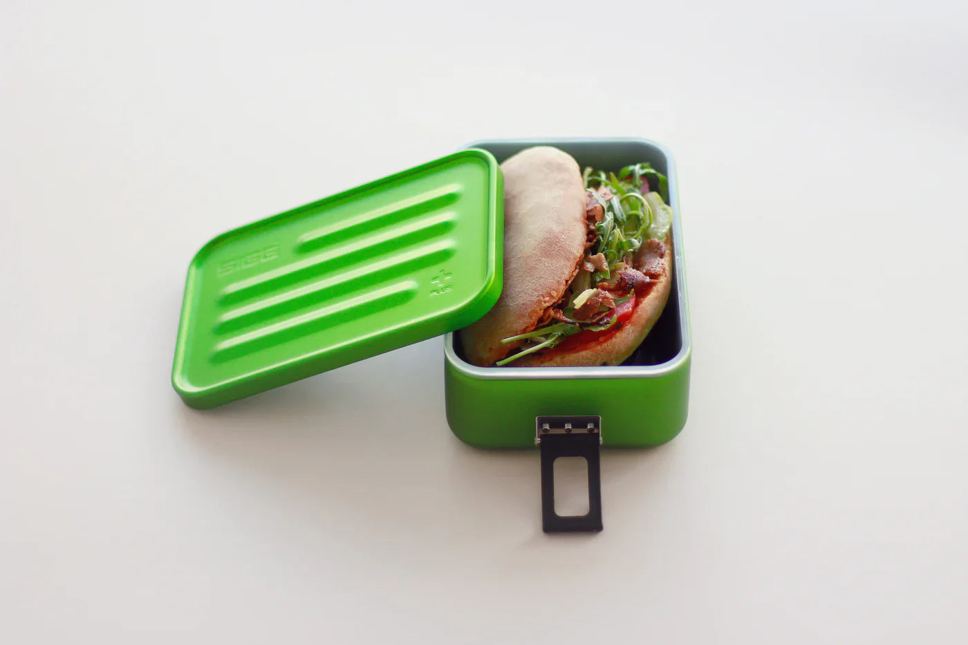 Lunchbox Metall Essensbox Grün