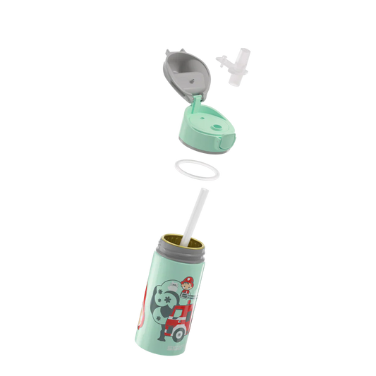 Miracle Kids Alu Fireman 0,4 L Kinder-Trinkflasche 