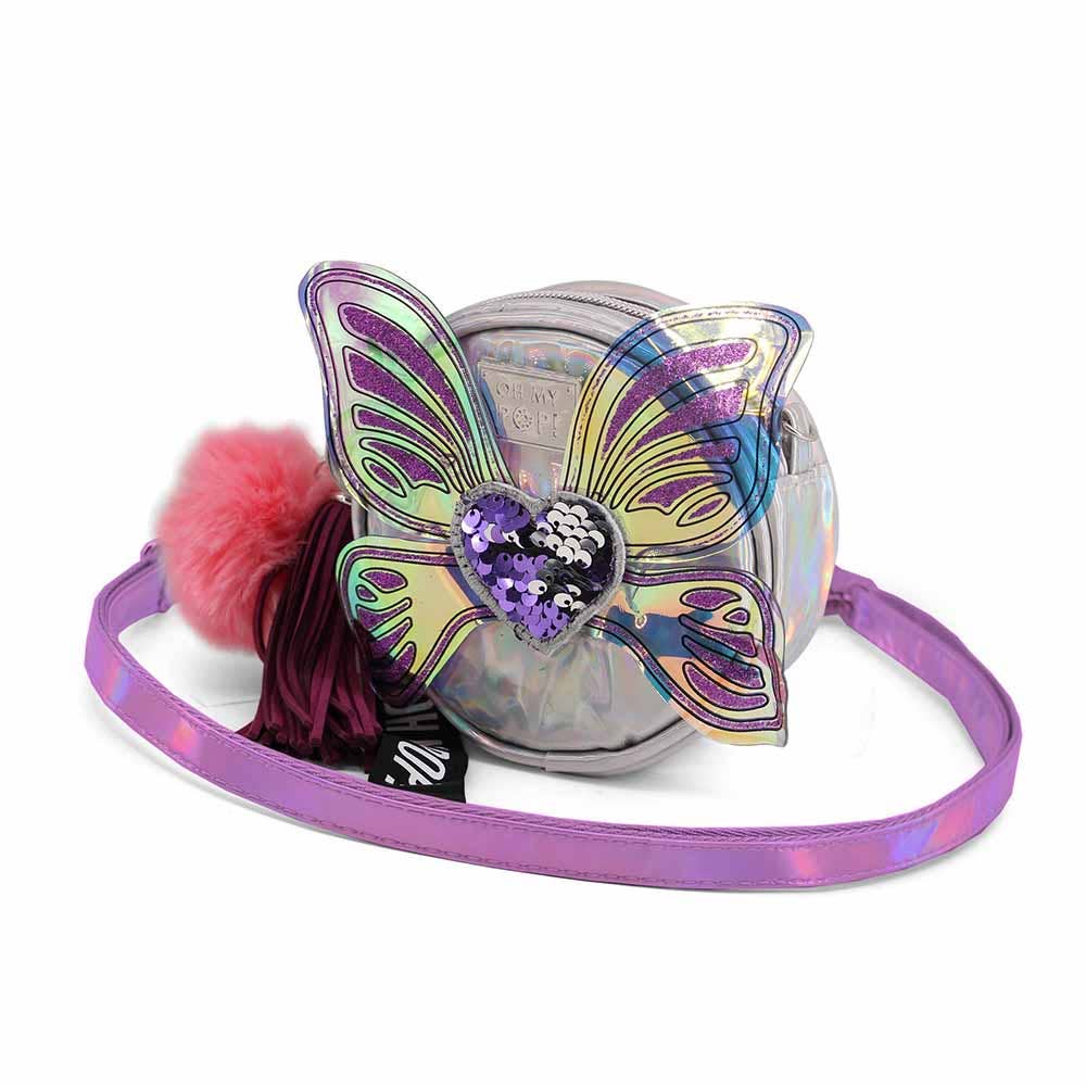Oh My Pop! "Wings" Small Round Shoulder Bag