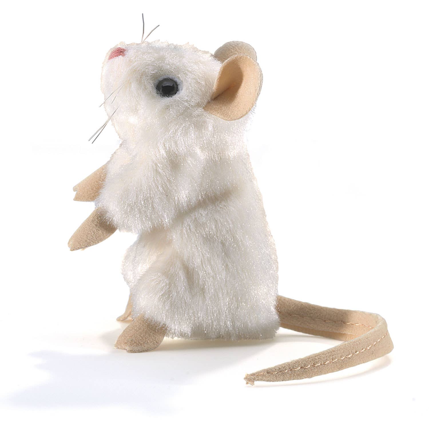 Marionnette à main Mini souris blanche 2776/ mini-souris blanche Folkmanis réaliste