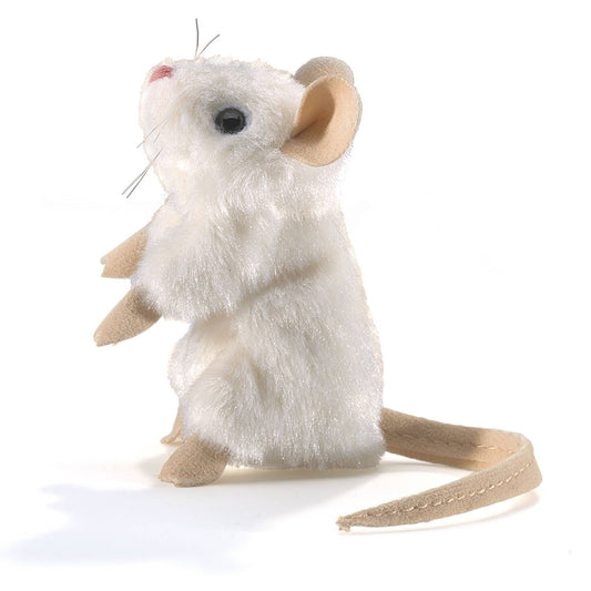 Marionnette à main Mini souris blanche 2776/ mini-souris blanche Folkmanis réaliste