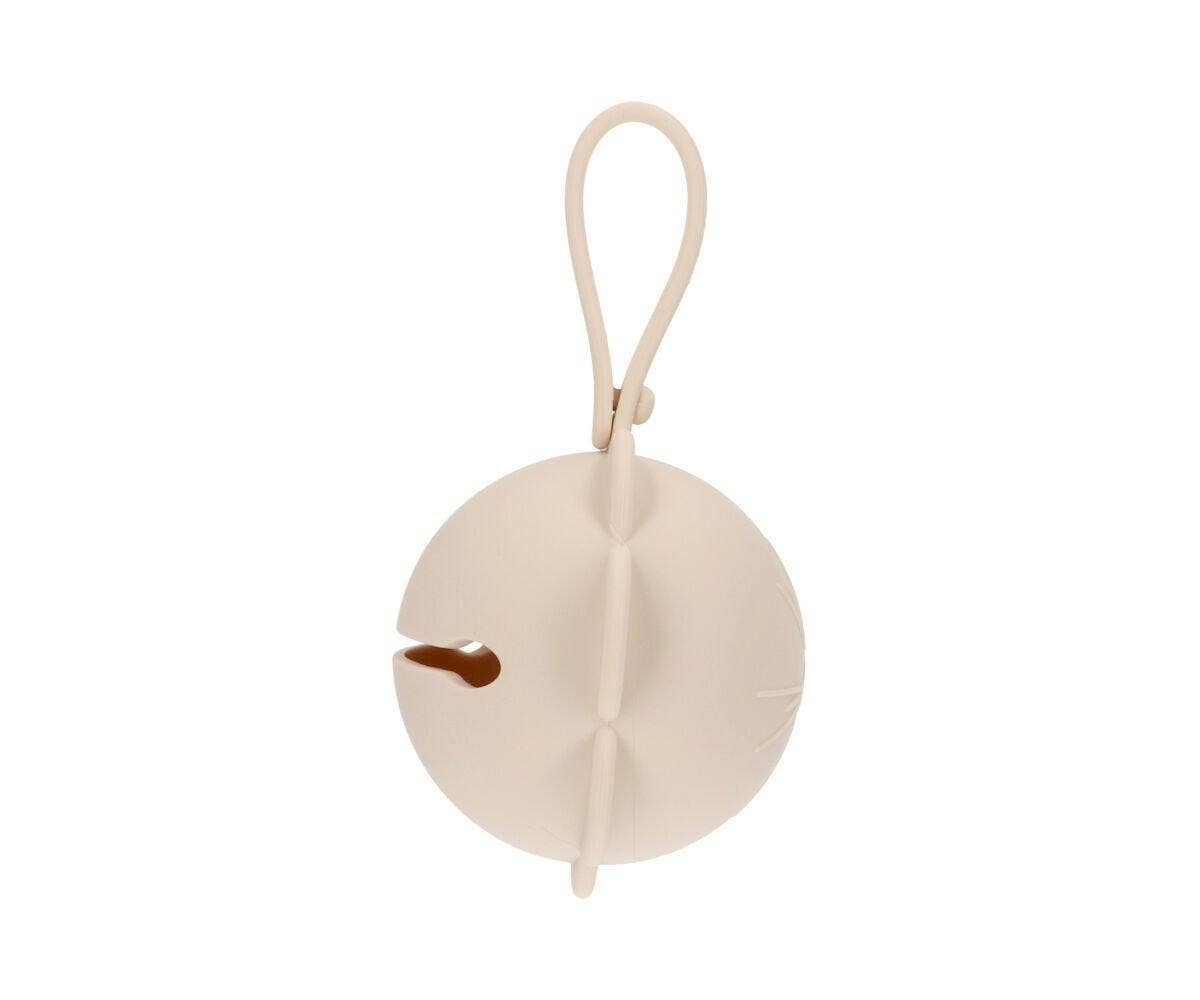 Ivory Flower Silicone Pacifier Clip